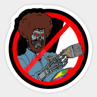 Just say no to ai artists!! Sticker